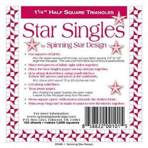 Star Singles 1.25" Finished