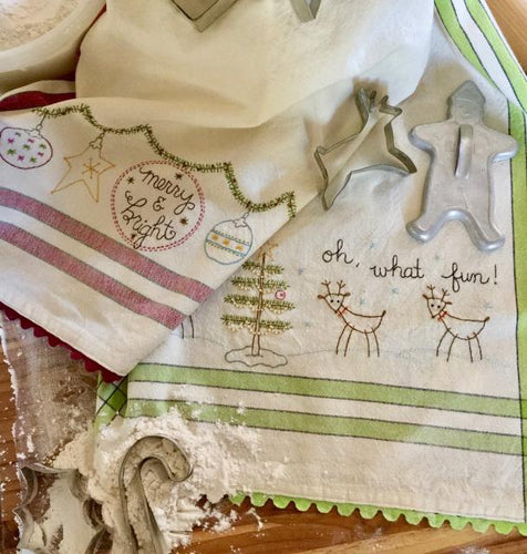 Bareroots Dishtowel Kit Oh What Fun