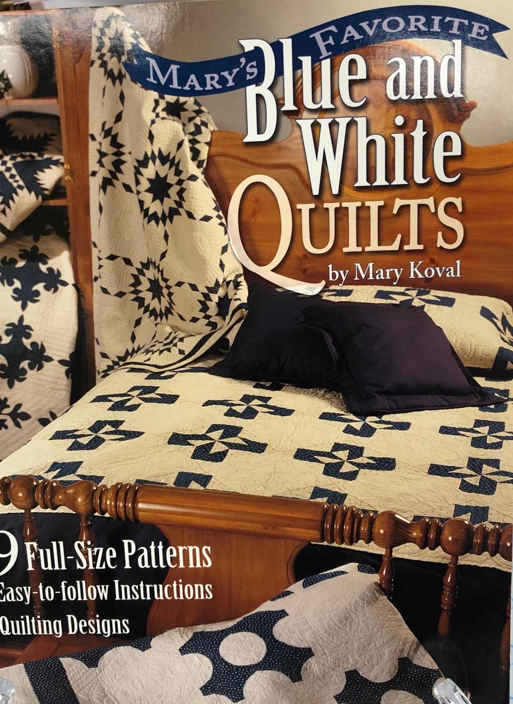 Blue and white quilt bedding deals