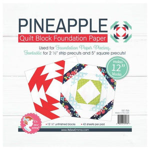 Pineapple Quilt Block Foundation Paper